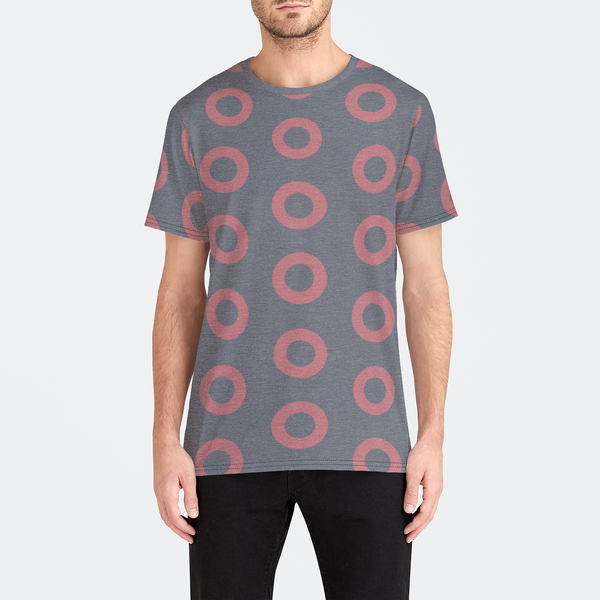 Classic Donut Blended Mens Fitted Crew Tee