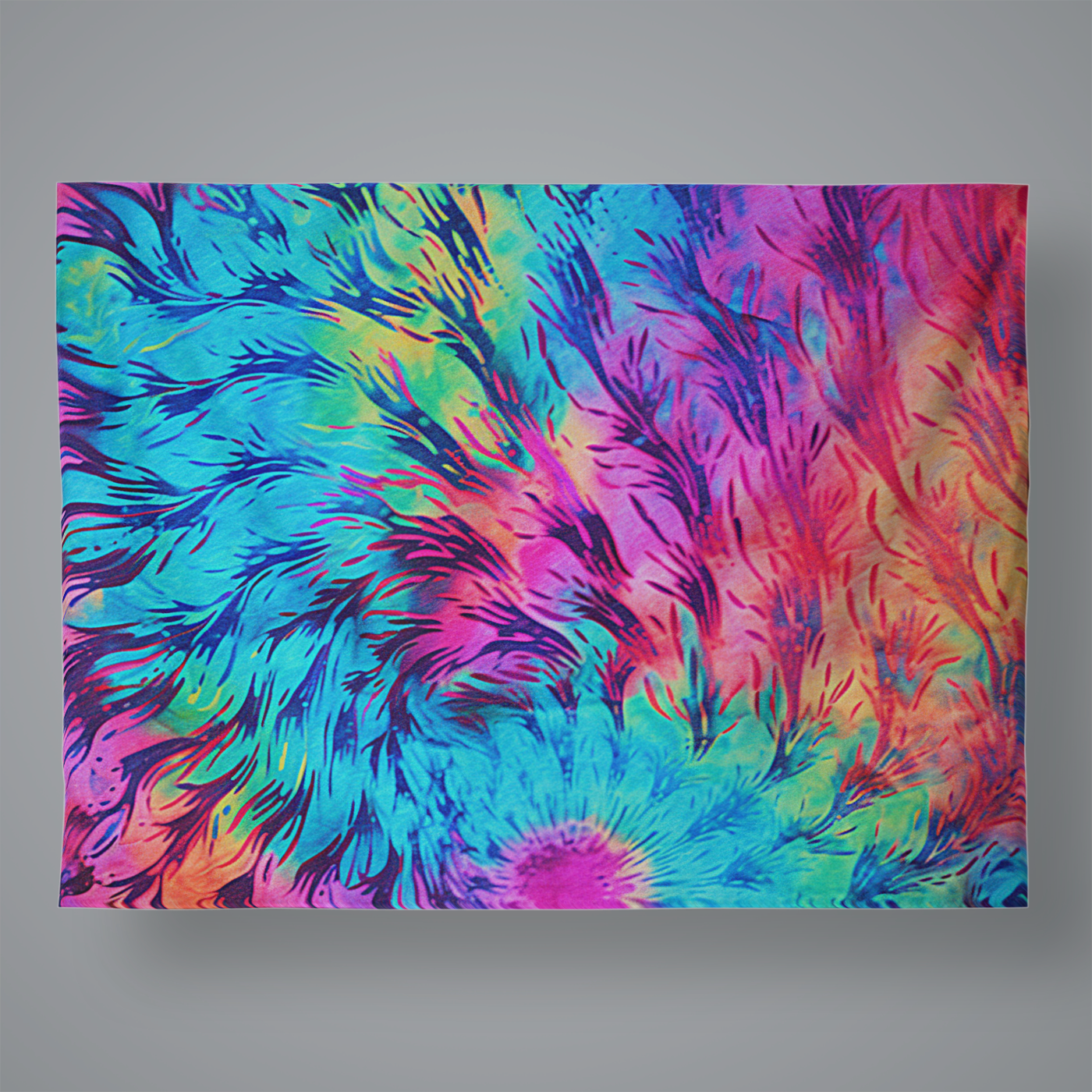 NeoTieDye2 Large Wall Tapestry 60x80