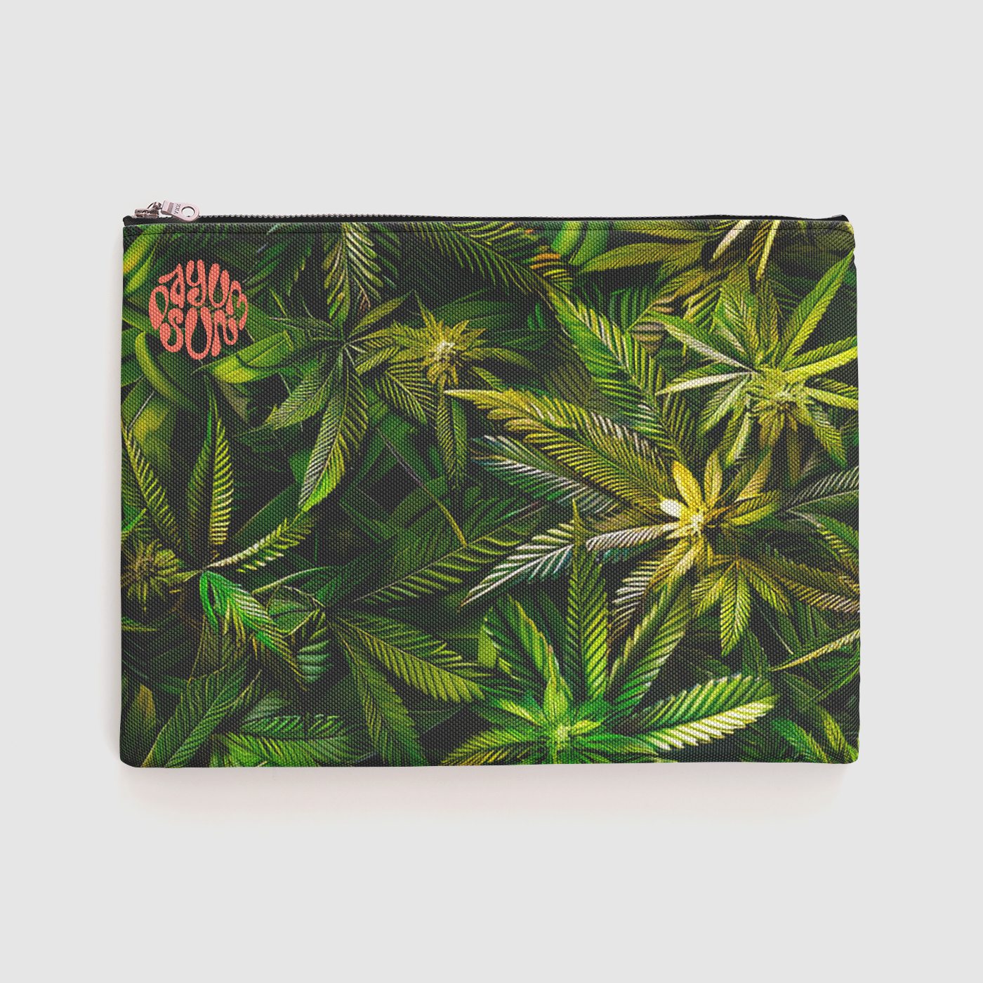 Jamaican Camo Zipper Pouch