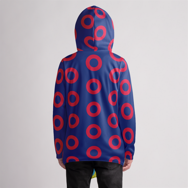 Classic Donut Unisex Half-Zip Hooded Cloak