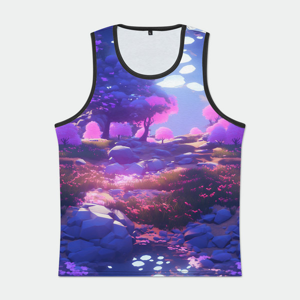UnrealCherryBlossoms Mens Binded Tank Top