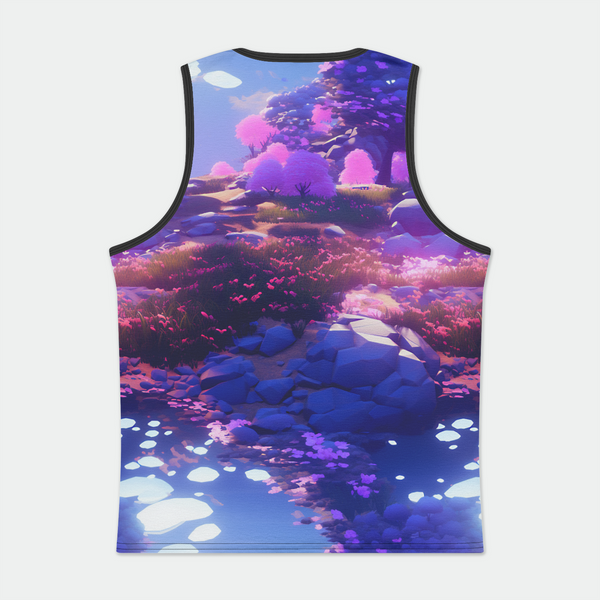 UnrealCherryBlossoms Mens Binded Tank Top