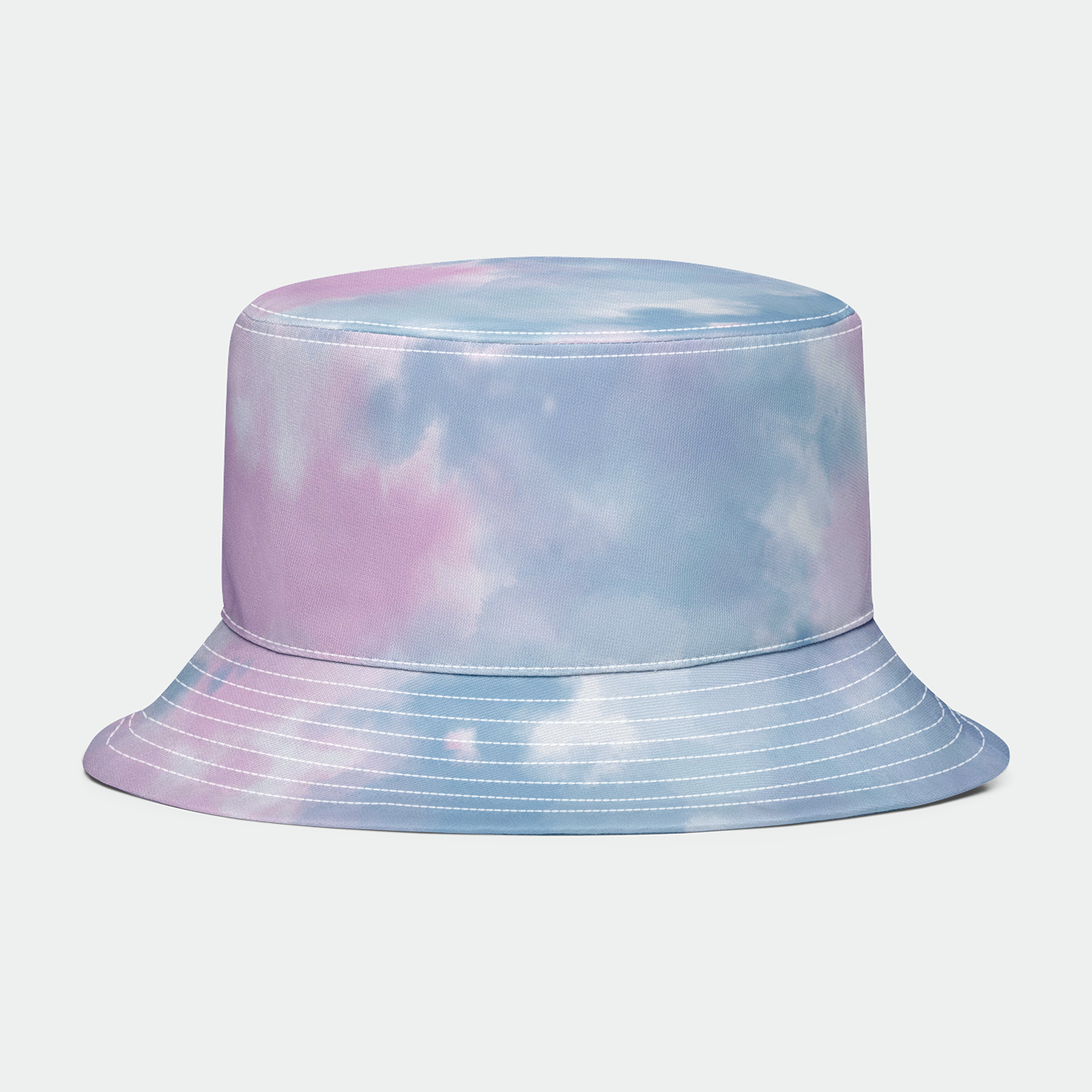 Blue Pink Pastel TieDye Bucket Hat