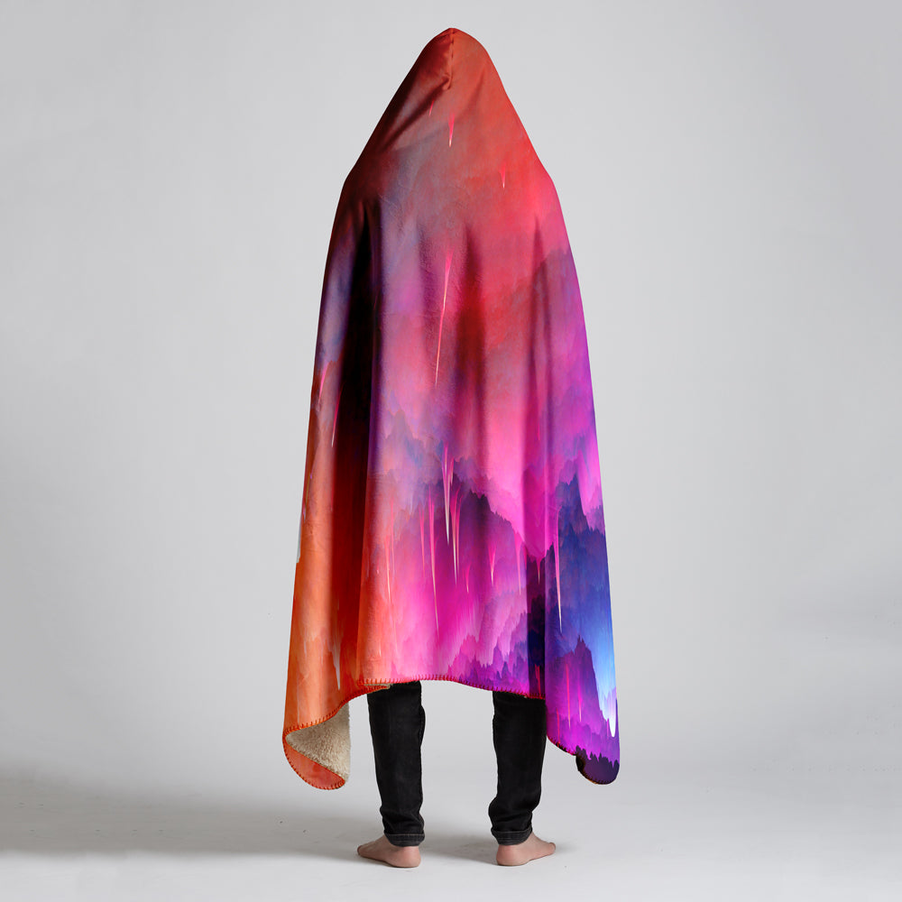 Ghost Of Jupiter Large Hooded Sherpa Blanket