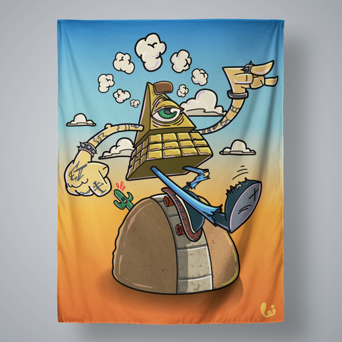All Seeing Cruiser Large Wall Tapestry